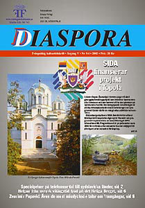 Naslovna strana casopisa "Dijaspora"