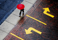 Boris Spremo - Red Umbrella