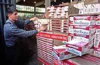 Fotografija:Zaplena svercovanih cigareta.