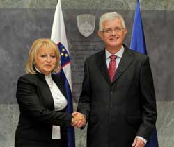 DJUKIC-DEJANOVIC SLAVICA - Predsednik Drzavnog zbora Slovenije Pavel Gantar  - LJUBLJANA