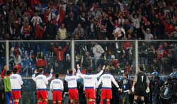 FUDBAL - SRBIJA NAVIJACI - ITALIJA - DJENOVA