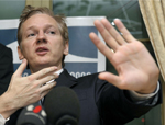 Wikileaks founder Julian Assange - UHAPSEN - LONDON
