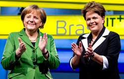 angela merkel and Dilma Rousseff
