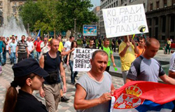 Protest gladnih u Beogradu