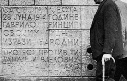 Gavrilo Princip plaque 1960