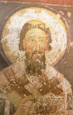 Sveti Sava, freska iz manastira Milesev